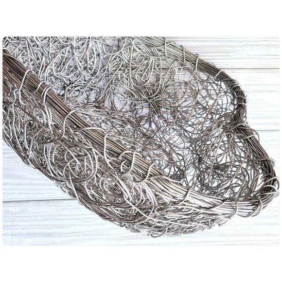 Heart Twist Wire Mesh Basket. Metal Basket Or Bowl. - Picture 5 of 5